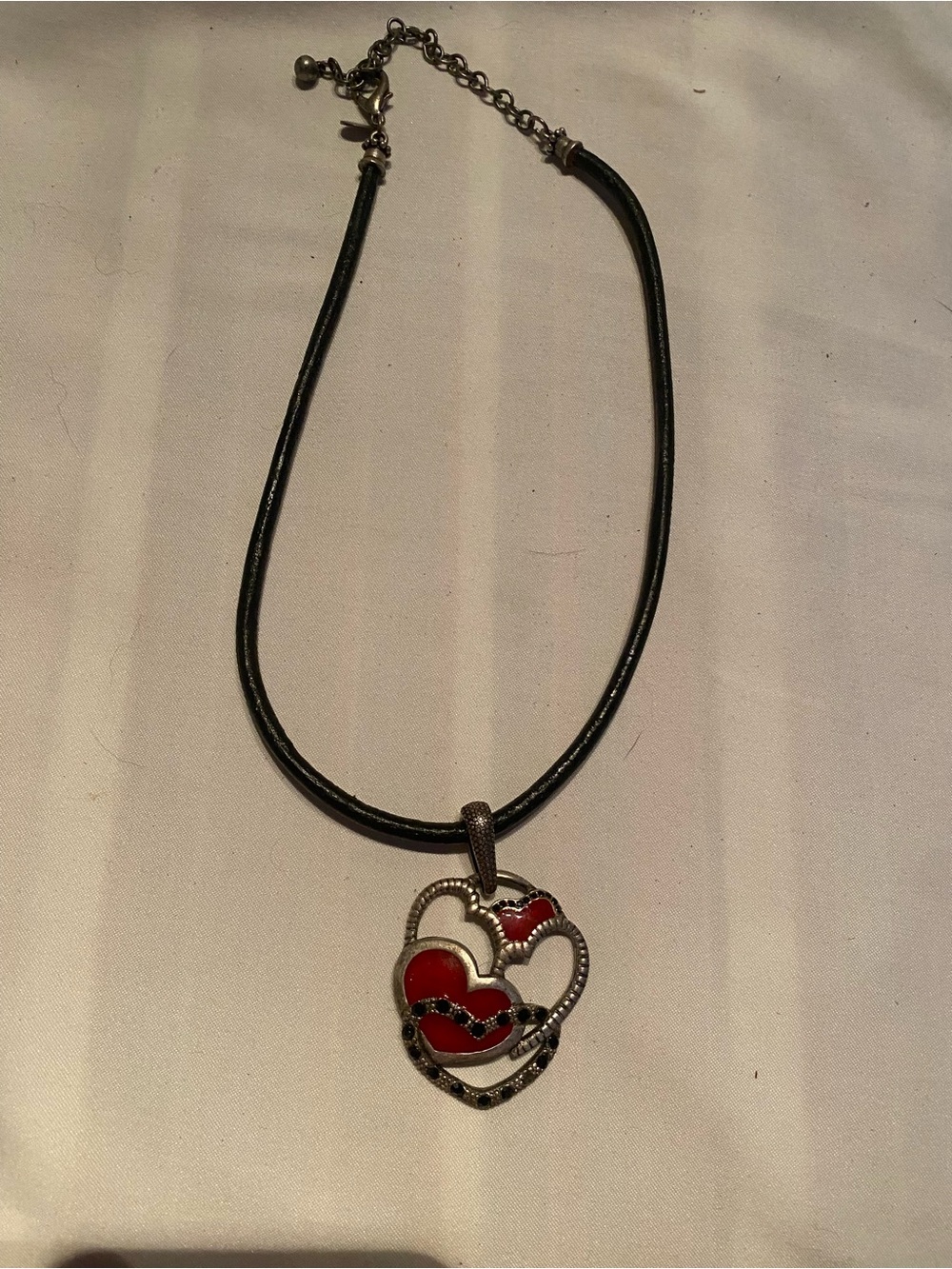 Chico’s Red Heart Pendant Necklace for Women - Fashion Jewelry